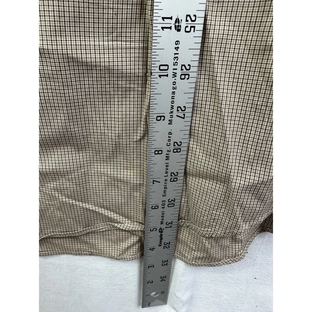 Polo Ralph Lauren Yarmouth‎ cotton Shirt Men 17 32/33 Brown Long Sleeves